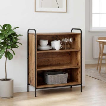 vidaXL Dressoir Oud hout 97 x 33 x 81 cm Bewerkt hout, Verzenden, Nieuw, Overige houtsoorten, Minder dan 50 cm