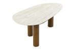 Taste Estate organische tuintafel 240x105 cm. - Amber, Tuin en Terras, Tuintafels, Verzenden, Nieuw, Rond, Overige materialen