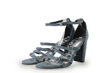 Sacha Sandalen in maat 38 Blauw, Kleding | Dames, Schoenen, Sandalen of Muiltjes, Zo goed als nieuw, Sacha, Verzenden