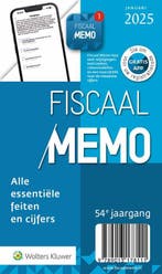 Fiscaal Memo januari / 2025 9789013178111, Verzenden, Zo goed als nieuw