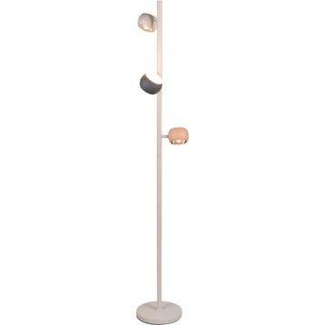 LED Vloerlamp - Musterring Cannon - 3 Lichtpunten van 5 Watt, Huis en Inrichting, Ophalen of Verzenden, Nieuw, Metaal