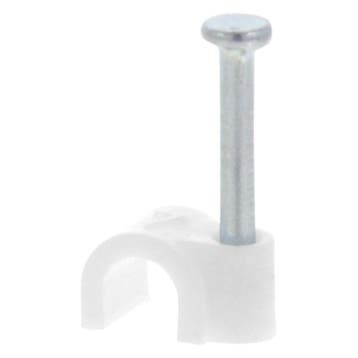 OUTLET Kabelclip rond 4 mm wit set 300 stuks 00.530.35, Ophalen of Verzenden, Nieuw