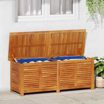 vidaXL Tuinbox met jaloezieën 150x50x56 cm massief, Verzenden, Nieuw