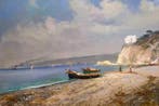 Oscar Ricciardi (1864-1935) - Marina nei dintorni di Napoli