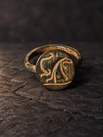 Middeleeuwen / Vikingertijd Brons Ring uit de Vikingtijd met