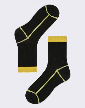 Hysteria by Happy Socks - Hysteria lily Zwart 39-41, Ophalen of Verzenden, Nieuw, Zwart