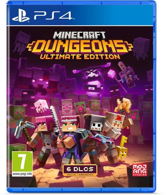 Playstation 4 Minecraft: Dungeons - Ultimate Edition, Spelcomputers en Games, Games | Sony PlayStation 4, Zo goed als nieuw, Verzenden