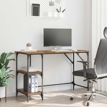 vidaXL Bureau Oud Hout 120 x 50 x 75 cm Bewerkt hout, Verzenden, Nieuw, 45 tot 65 cm, 70 cm of meer