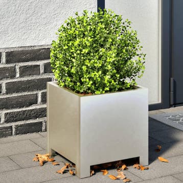 vidaXL Plantenbakken 2 st 30x30x30 cm roestvrij staal, Verzenden, Nieuw, Metaal