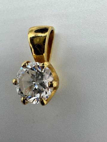 Hanger - 18 karaat Geel goud - 0.95ct. tw. Diamant