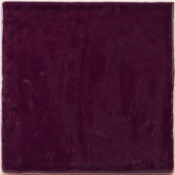 Oud Hollandse handvorm tegels Deep Purple glans paars 13x13, Verzenden, Nieuw