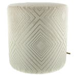 Poef Claudi Lobelle Off white - Ø 42x48cm, Nieuw