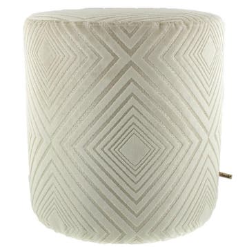 Poef Claudi Lobelle Off white - Ø 42x48cm, Huis en Inrichting, Nieuw