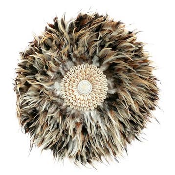 Bazar Bizar De Coastal Juju Muurdecoratie - Grijs Bruin - M, Huis en Inrichting, Ophalen of Verzenden, Zo goed als nieuw, Bruin