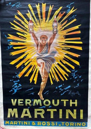 Leonetto Cappiello - VERMOUTH MARTINI – Seconda edizione, Antiek en Kunst