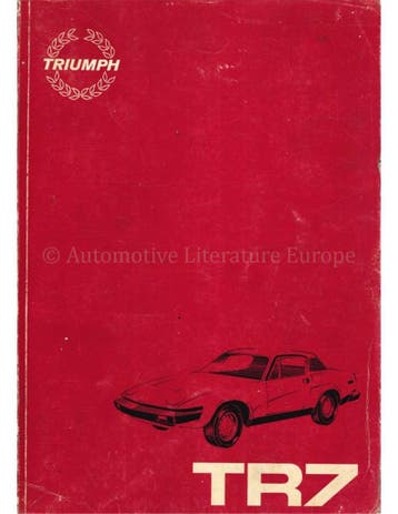 1980 TRIUMPH TR7 WERKPLAATSHANDBOEK ENGELS, Auto diversen, Handleidingen en Instructieboekjes
