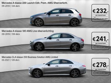Mercedes Lease vanaf € 232,- snel online geregeld!, Personenauto