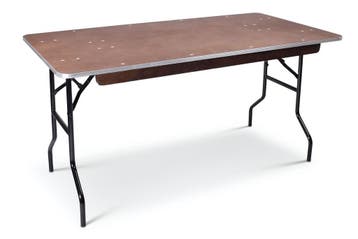 Inklapbare bankettafel Recht | 153 x 76cm, Huis en Inrichting, Tafelonderdelen, Ophalen of Verzenden, Nieuw, Kunststof
