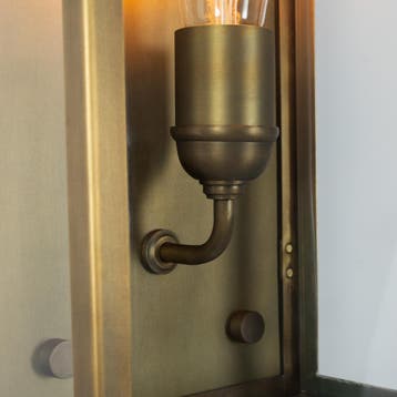 Wandlamp Biarritz Antiek Messing Buitenverlichting, Tuin en Terras, Buitenverlichting, Overige materialen, Verzenden, Minder dan 50 watt