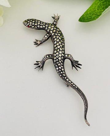Zilver, Art Deco (1920-1930) - Lezard - Markasieten - België