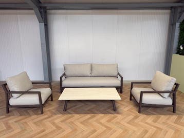 Tierra Outdoor Oasis chocolat sofa lounge set € 2995,-, Ophalen of Verzenden, Nieuw, Bank, Loungeset