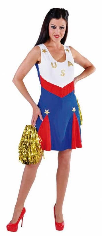 Cheerleader jurk USA, Kleding | Dames, Carnavalskleding en Feestkleding, Ophalen of Verzenden, Nieuw