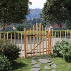 vidaXL Gebogen hekdeur 100 x 120 cm Geïmpregneerd Hazelhout, Tuin en Terras, Tuinpoorten, Verzenden, Nieuw