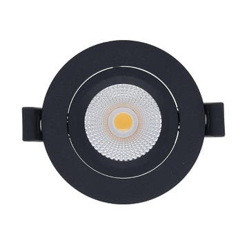 LED INBOUWSPOT | VARDA | SLIM-FIT | 5W | DIM | ZWART | 2700K, Nieuw