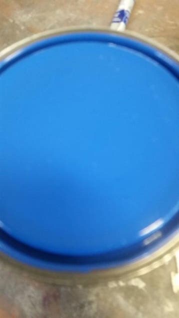 BLAUW - Hoogglans 2,5 liter - Terpentine basis, Ophalen of Verzenden, Nieuw, Blauw, Verf