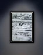 Salvador Dali - “Zwemmende Dali”. Gesigneerd in de plaat.