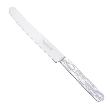 RÖR Solingen RÖR Solingen Tafelmes 11 cm Parelmoerkleurig., Ophalen of Verzenden, Nieuw, Rvs of Chroom, Bestekset