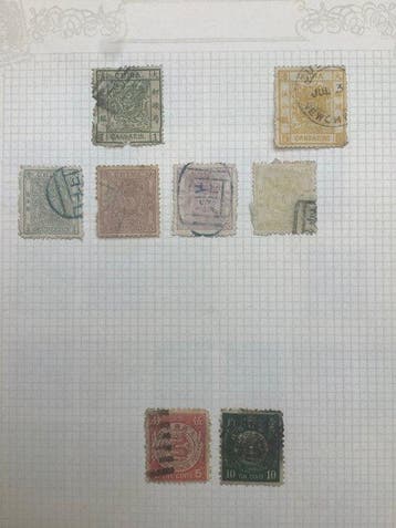 China - 1878-1949 - Verzameling China en Japan op, Gestempeld