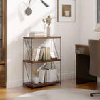 Boekenkast - Boekenrek - Wandkast - 61x30x85 cm - Bruin - CO, Verzenden, Zo goed als nieuw