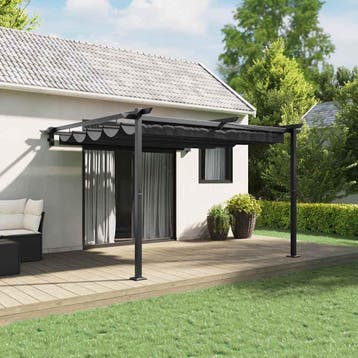 vidaXL Paviljoen 300 x 300 x 200 cm Antraciet Polyester, Verzenden, Nieuw