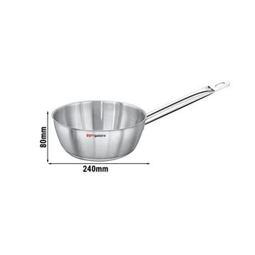 GGM Gastro | Sauteuse - RVS - conische vorm - 248x460x150mm, Verzenden, Nieuw