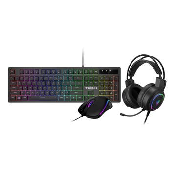 RGB Gaming Toetsenbord, Muis, Headset - Desktop Combo - K..., Ophalen of Verzenden, Nieuw
