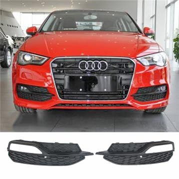 Mistlamp Grillen Audi A3 8V 13-16 S-Line zwart, Ophalen of Verzenden, Nieuw