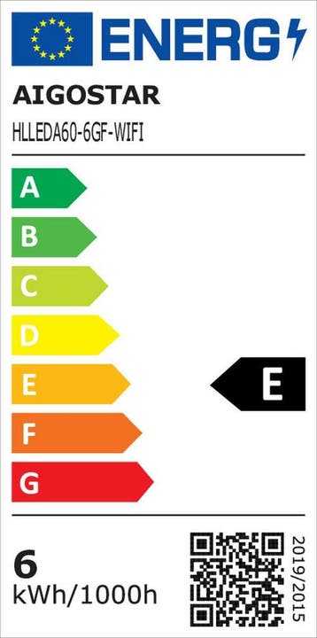 E27 LED lamp - Dimbaar - Filament lamp - 6W - 6 stuks - Aigo, Verzenden, Zo goed als nieuw