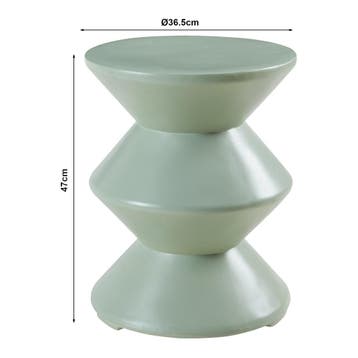 Bijzettafel Kyppeslo rond 47x37 cm mintgroen [en.casa], Huis en Inrichting, Tafels | Bijzettafels, Verzenden, Nieuw