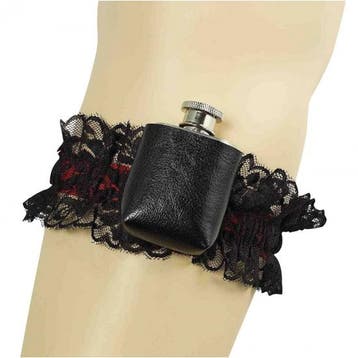 Kousenband zwart met flesje dames - Kousen, Verzenden, Nieuw