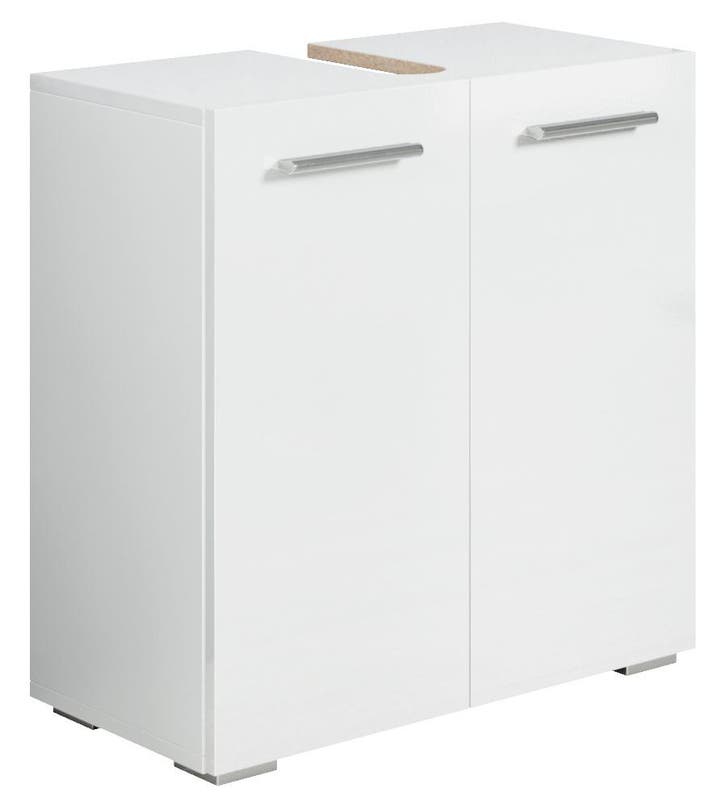 Wastafelkast Jupiter 60 x 30 x 60 cm Mat wit Badkamerkast, Huis en Inrichting, Badkamer | Badkamermeubels, Nieuw, Wastafelkast