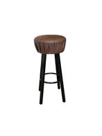 Barkruk Gezellig - Donkerbruin Vintage/Café, Huis en Inrichting, Barkrukken, Ophalen, Nieuw