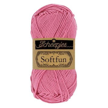 Scheepjes Softfun - 2480 Pink - Haakgaren / Breigaren, Ophalen of Verzenden, Nieuw, Breien of Haken, Wol of Garen