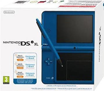Nintendo DSi XL Blauw in Doos (Nette Staat), Spelcomputers en Games, Spelcomputers | Nintendo DS, Ophalen of Verzenden, Zo goed als nieuw