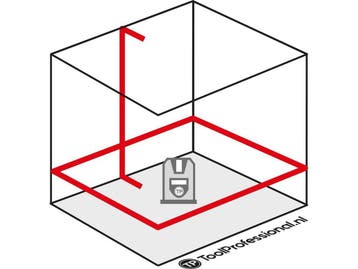 STANLEY Kruislaser SLL360 (rood) [2] - STHT77504-1, Verzenden, Nieuw