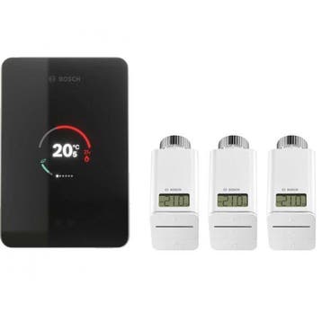 Bosch EasyControl set zwart met 3 Smart thermostaten, Doe-het-zelf en Verbouw, Verwarming en Radiatoren, Verzenden, Nieuw