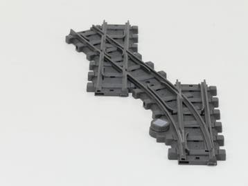 Playmobil 4389 & 4390 Set RC-train Rails wissel links & S..., Ophalen of Verzenden, Gebruikt, Rails, Analoog