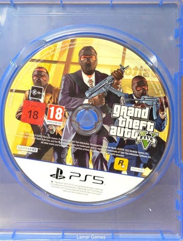GTA 5 Grand Theft Auto V disk only (ps5 tweedehands game), Ophalen of Verzenden, Zo goed als nieuw