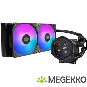 Cooler Master MasterLiquid Core Nex Digital 240 Black ARGB, Verzenden, Nieuw