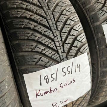 2 x Kumho Solus 185-55-14 4 Seizoenbanden 8,5mm, Auto-onderdelen, Banden en Velgen, 14 inch, Gebruikt, All Season, Band(en)